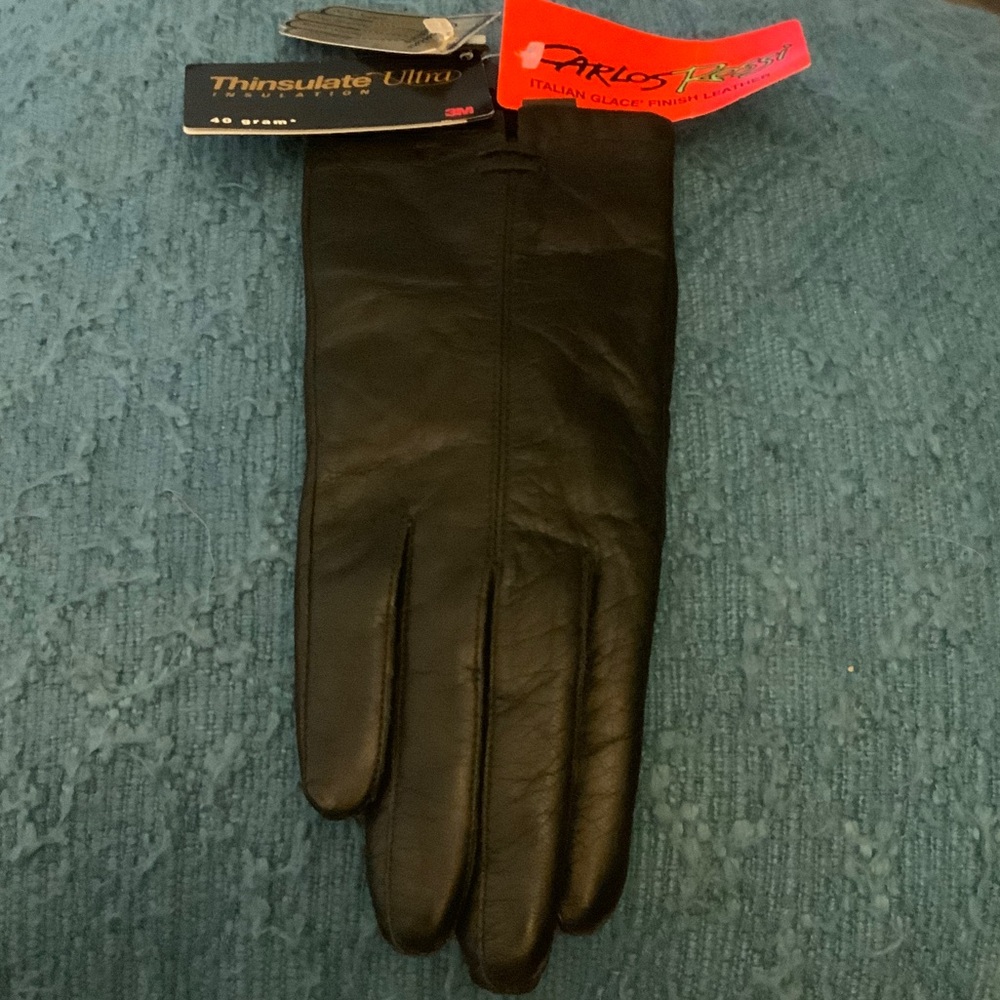 Black Leather Women's Gloves